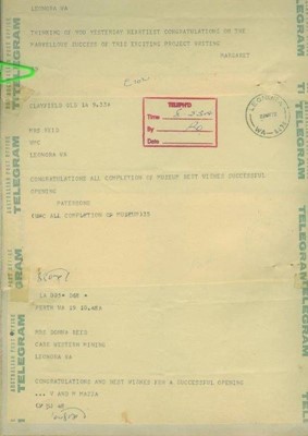 Archives & Research - Telegram Museum Opening 1972 Shire of