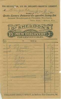 Historical Collections - Sheet sale_Gwalia Co Op Shire of