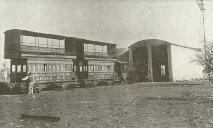 Image Gallery - Tram Car and Barn 1905